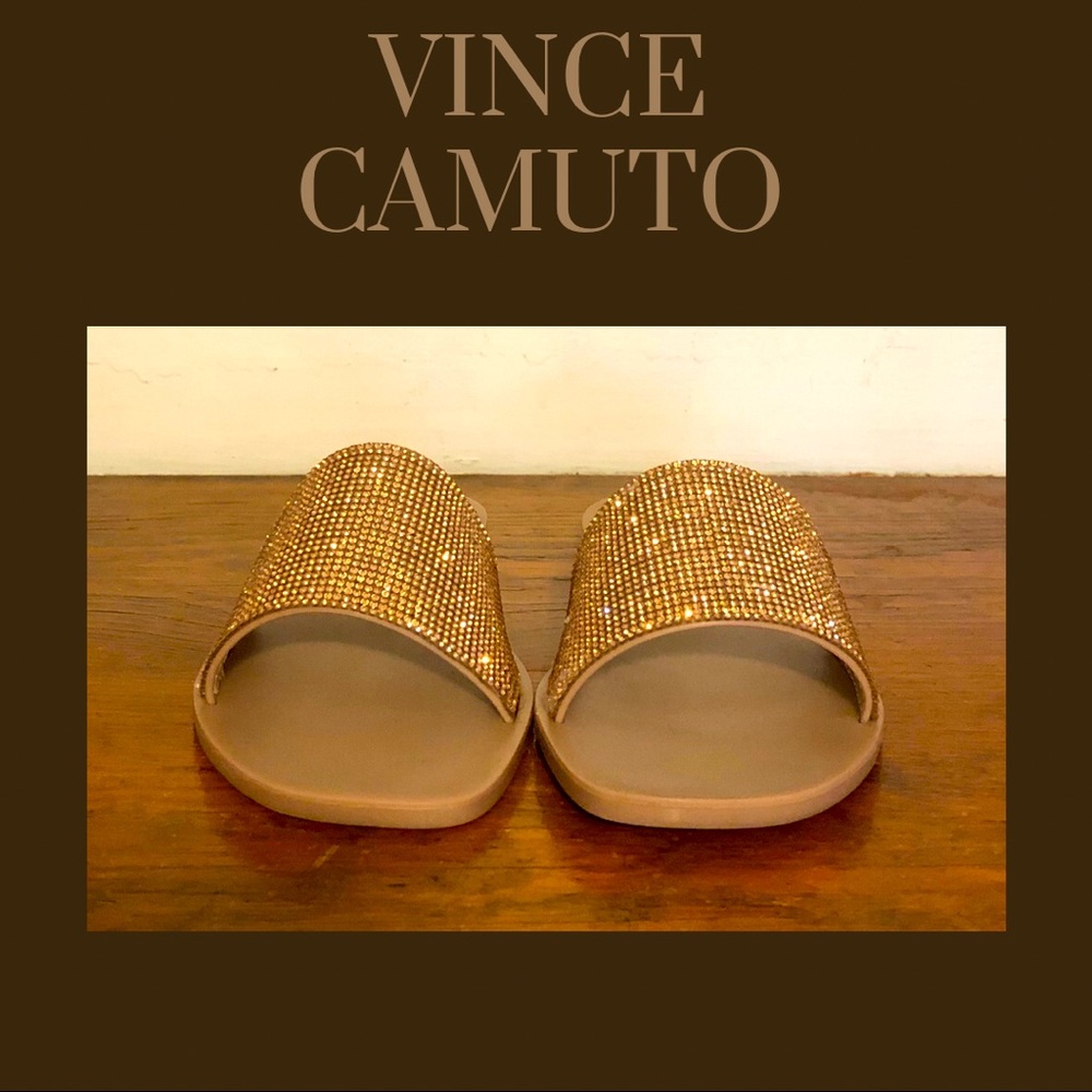 VINCE CAMUTO Jaquell Slide Sandal Rose Gold Size 6M Blush